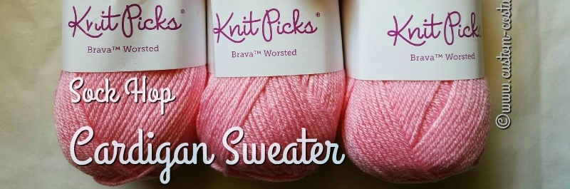 sock hop cardigan sweater - knitpicks-brava-cotton-candy